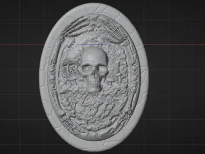 Halloween Skull Wall Art