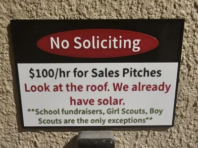 No Solicitor Sign