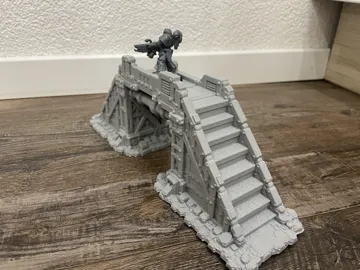 Escenografía en miniatura: Industrial Bridge – Sci‑Fi Brücke für 28–32 mm — vista de referencia 3