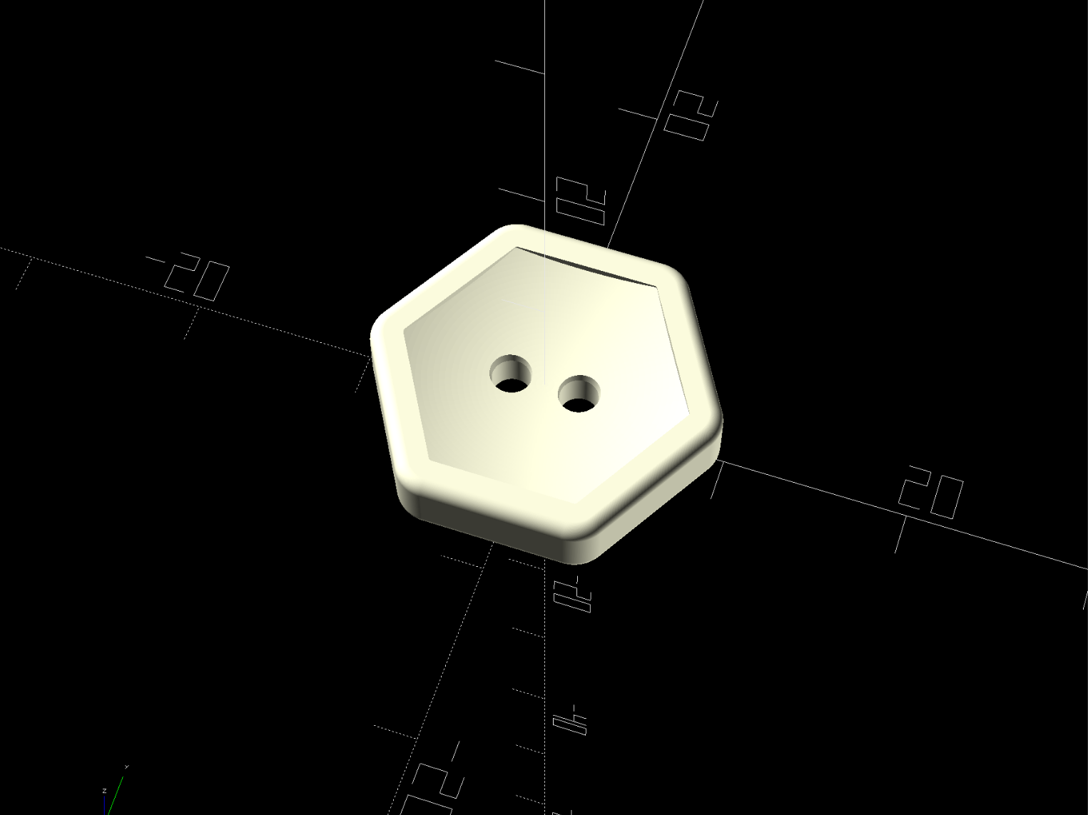 <BSG> BUTTON | HEXAGON