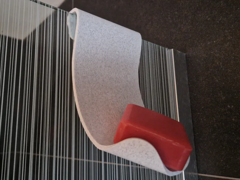 Hanging shower soap dish