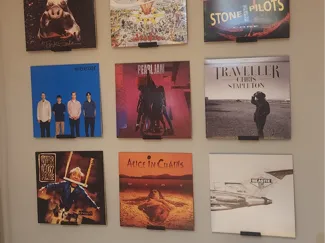 Album Wall Art / Vinyl Record Display Shelf