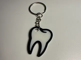 Tooth keychain