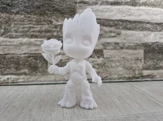 3D Printed Teenage Groot with Flower