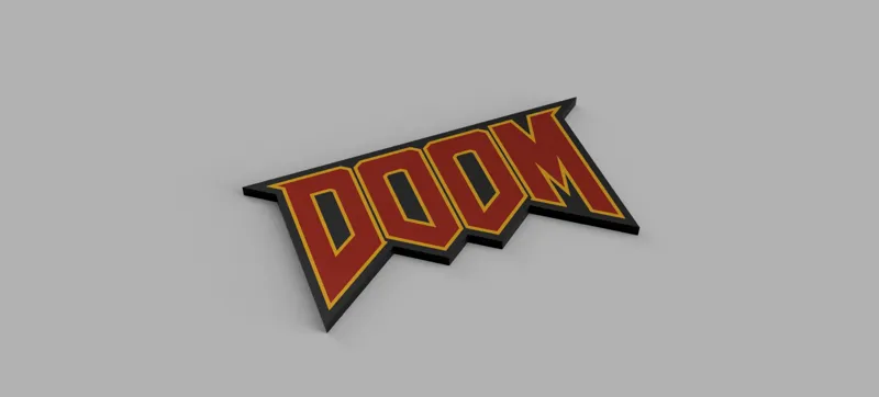 Doom Logo Multicolour 