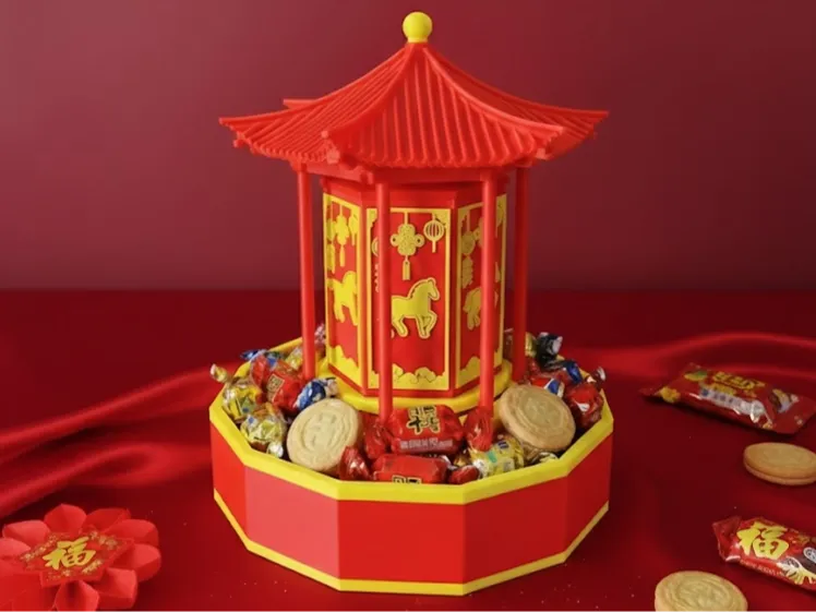 走马灯春节果盒