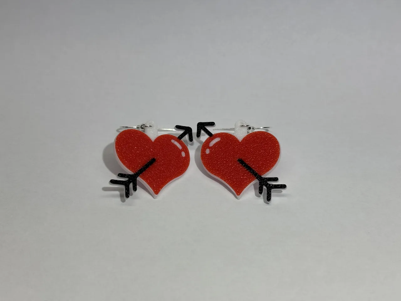 Heart & Arrow Dangle Earrings view 2