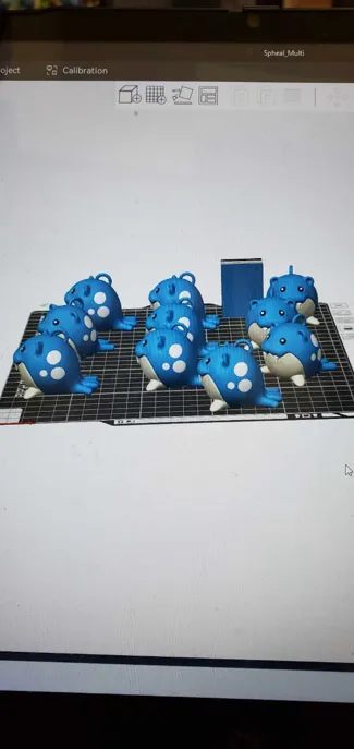 Spheal Multicolor Keychain