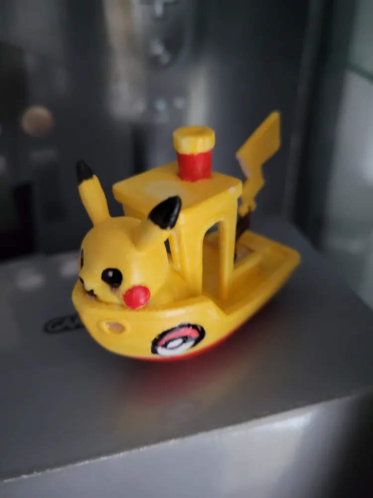 Pikachu Benchy V2 - Free 3D Print Model - MakerWorld