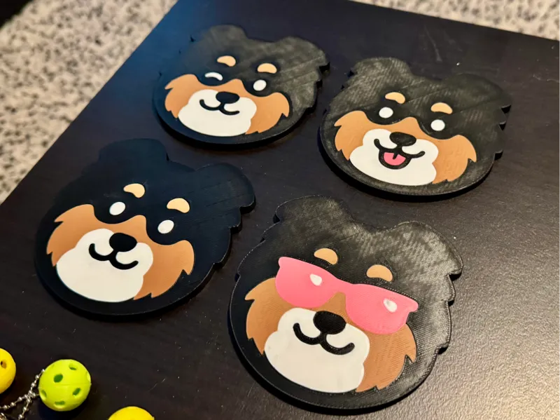 Sheltie Coaster Set