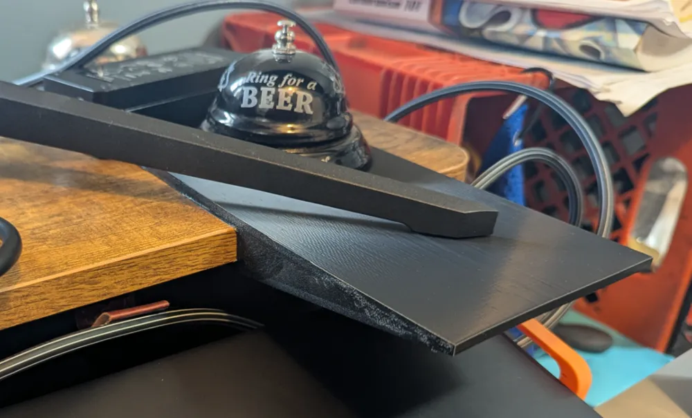 Desk Overhang / Curved Monitor Stand Overhang by beanotj - MakerWorld