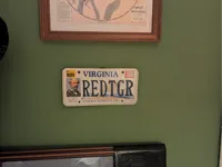 U.S. Retired License Plate Display Wall Hanger