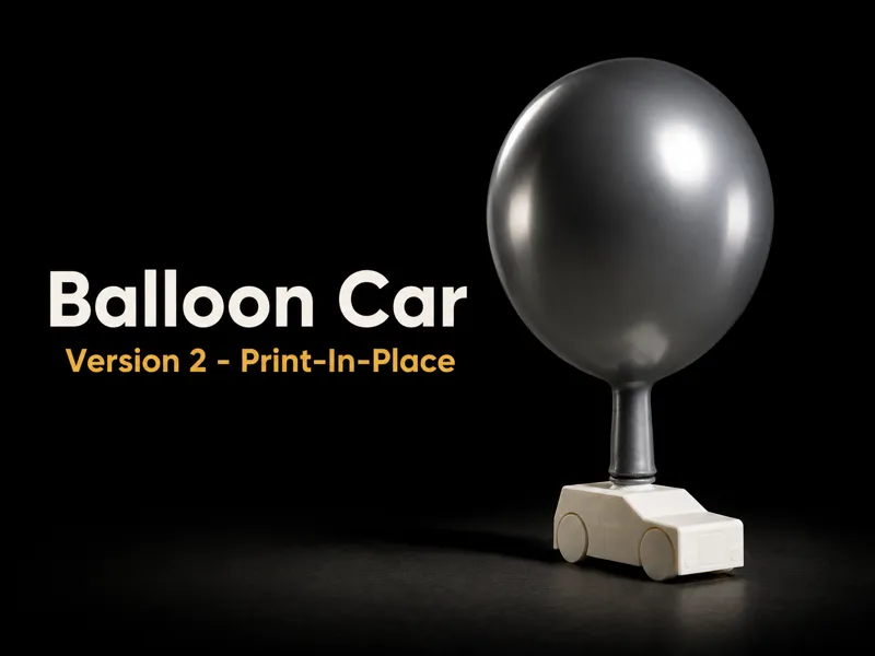 Balloon Car v2 - Print-In-Place