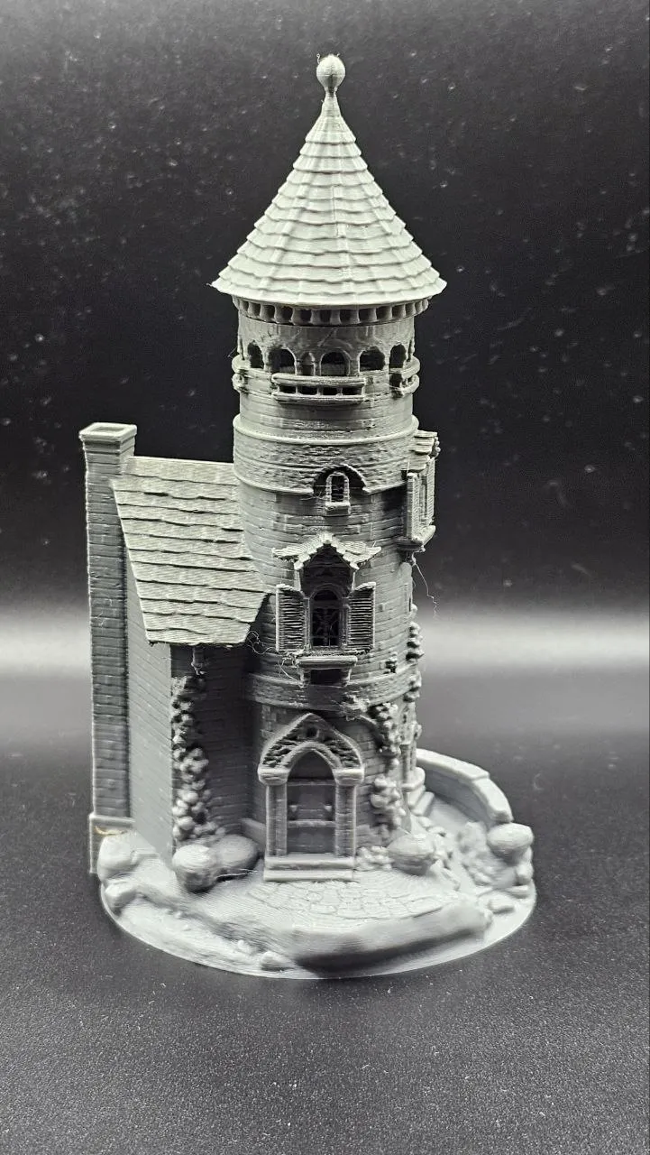 Fantasy Medieval Tower – Detailed Diorama - Free 3D Print Model ...