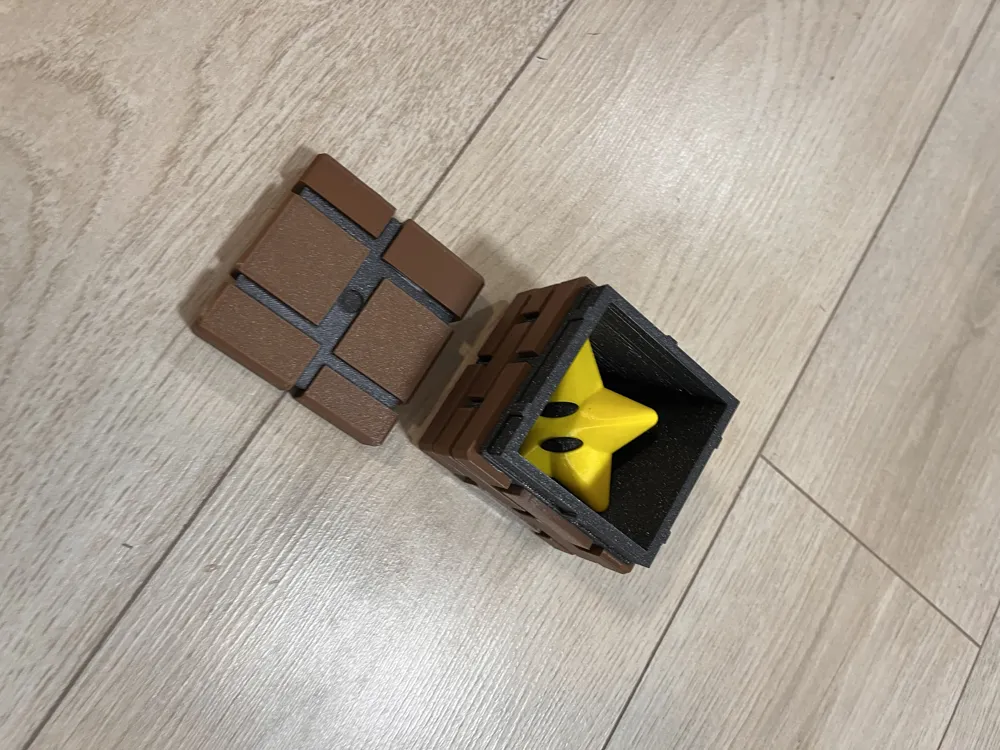 Brick Block Box [SUPER MARIO] - Free 3D Print Model - MakerWorld