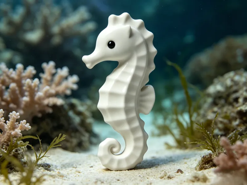 a Seahorse model figure