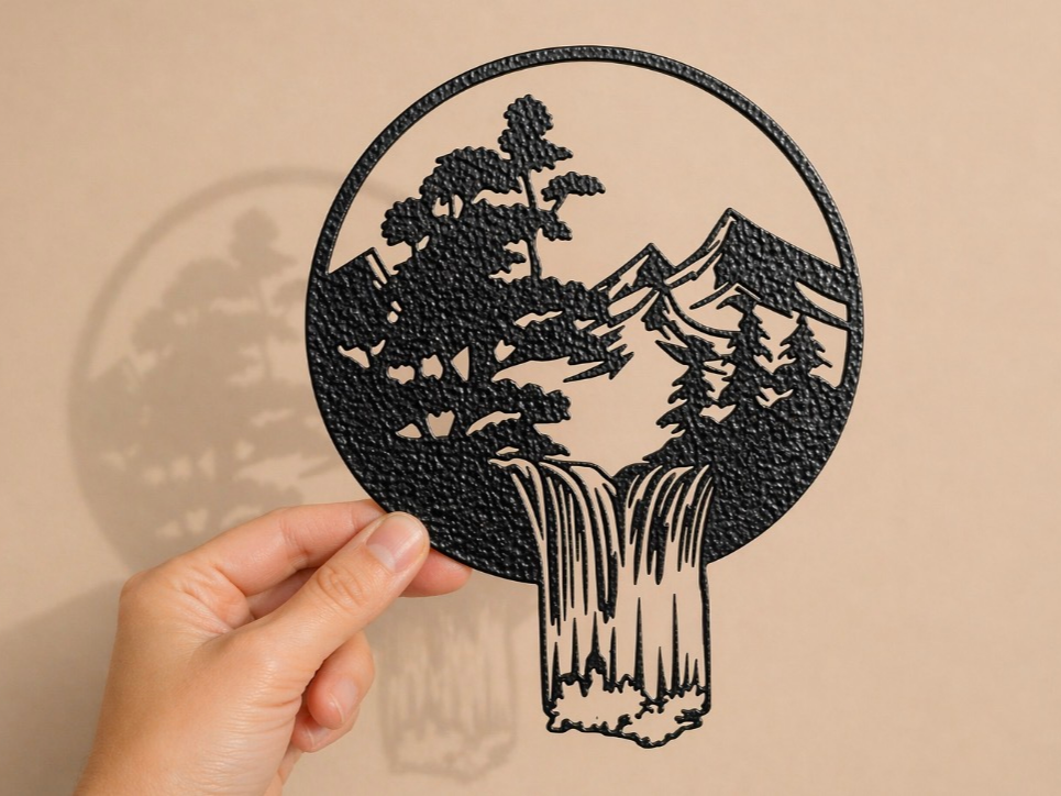 Mountain Waterfall Wall Art – Nature Escape Décor