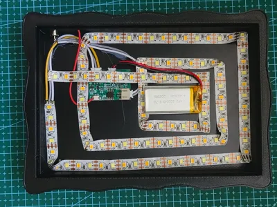 Bambu Lab lithophane frame 3:2 size