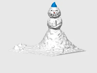 realistic snowman
