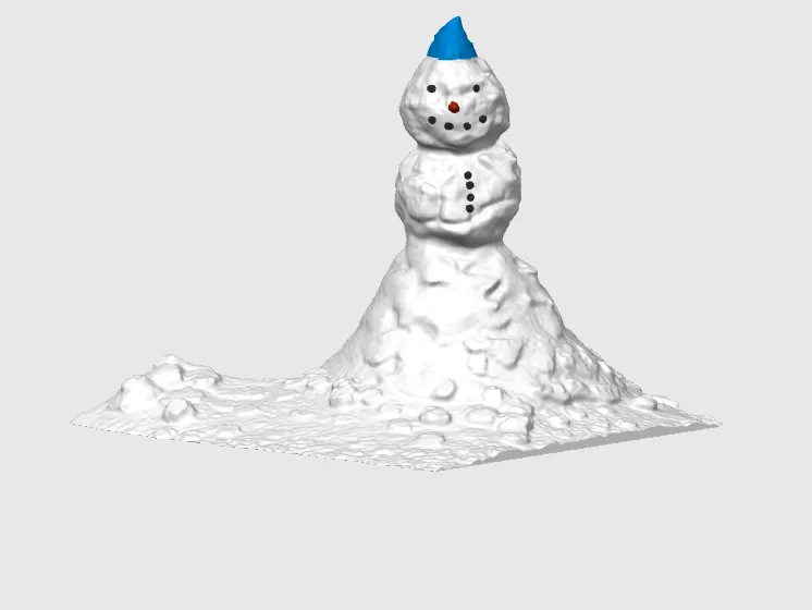 realistic snowman