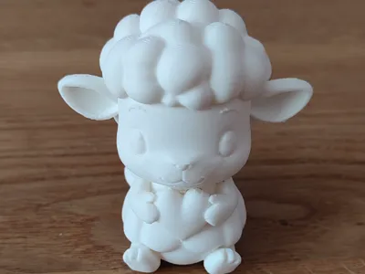 Sheep with Heart - Figurine - Little Sheep - Animal Figurine
