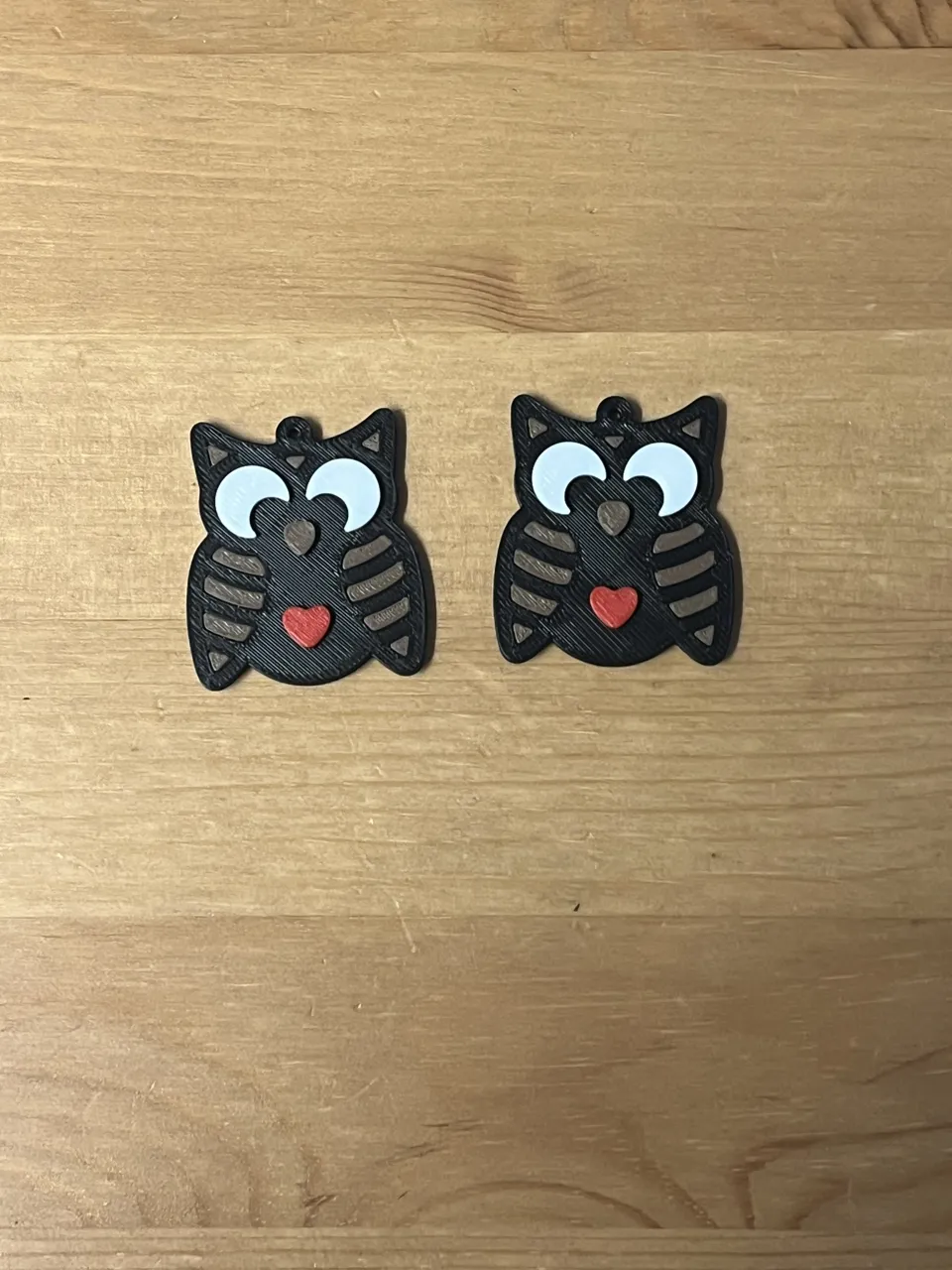 owl earrings view 2