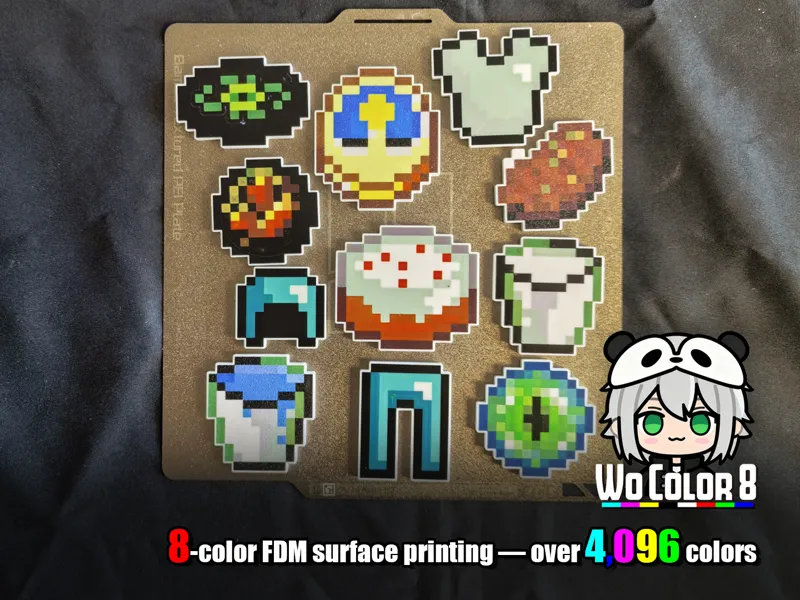 minecraft Items 2 -by 8 color