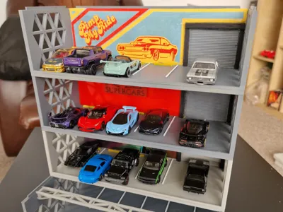 Stackable Garage With Gate Small - Custom Logos 