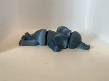 Cute articulated baby elephant 