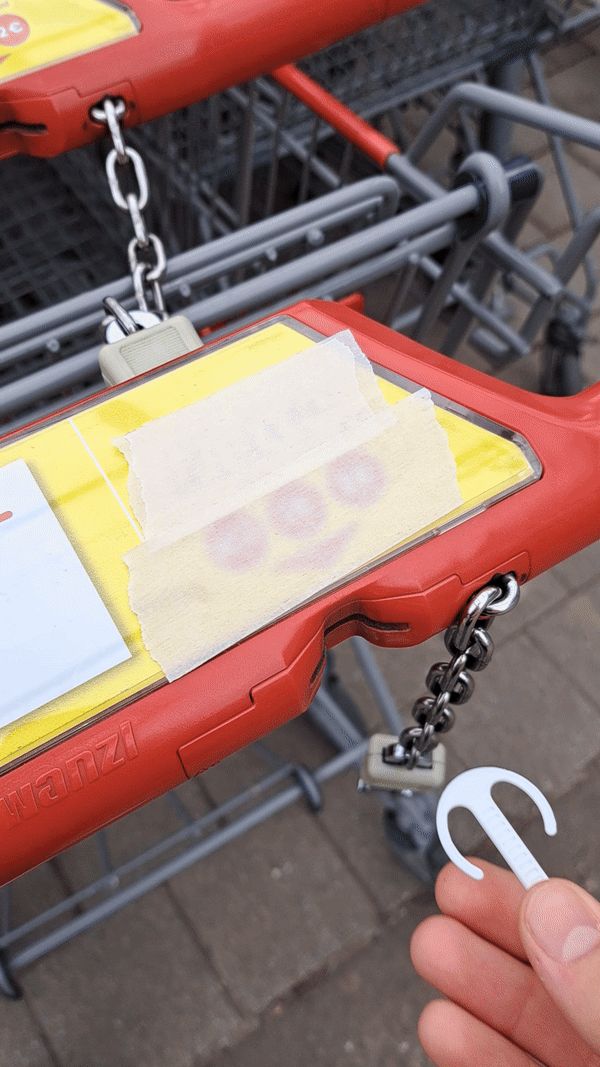 Shopping cart key (Euro)