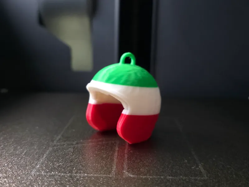 Italy Inspired Motorcycle Helmet Keyring