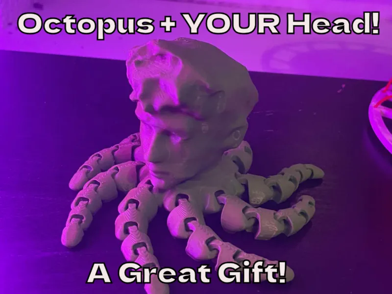 OctoCustom *octopus with your own head* *EASYMAKE*