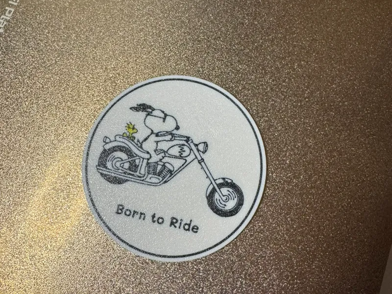 Snoopy-Woodstock Born to Ride