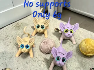 SC Flexi Sphynx Cat - glass eye compatible