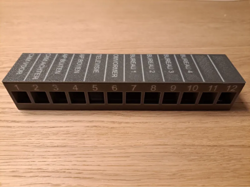 Keystone Patchpanel Dekstop with 12 ports and lid
