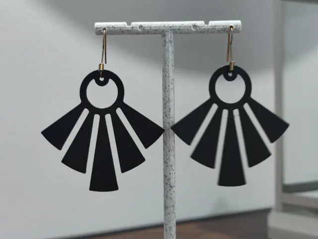 Aretes Abanico Déco