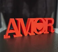 Texte 3D « Amour » avec cœur — photo 2