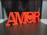 Texte 3D « Amour » avec cœur — photo 1