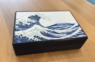Accesorio para impresora 3D: 浮世繪多功能收納盒 | 可拆式自由組裝內飾 |神奈川沖浪裏 — vista de referencia 4