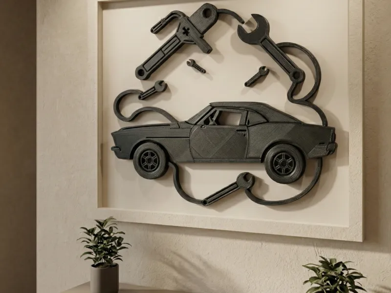 Dreamer Mechanic - 3D Printable Wall Art