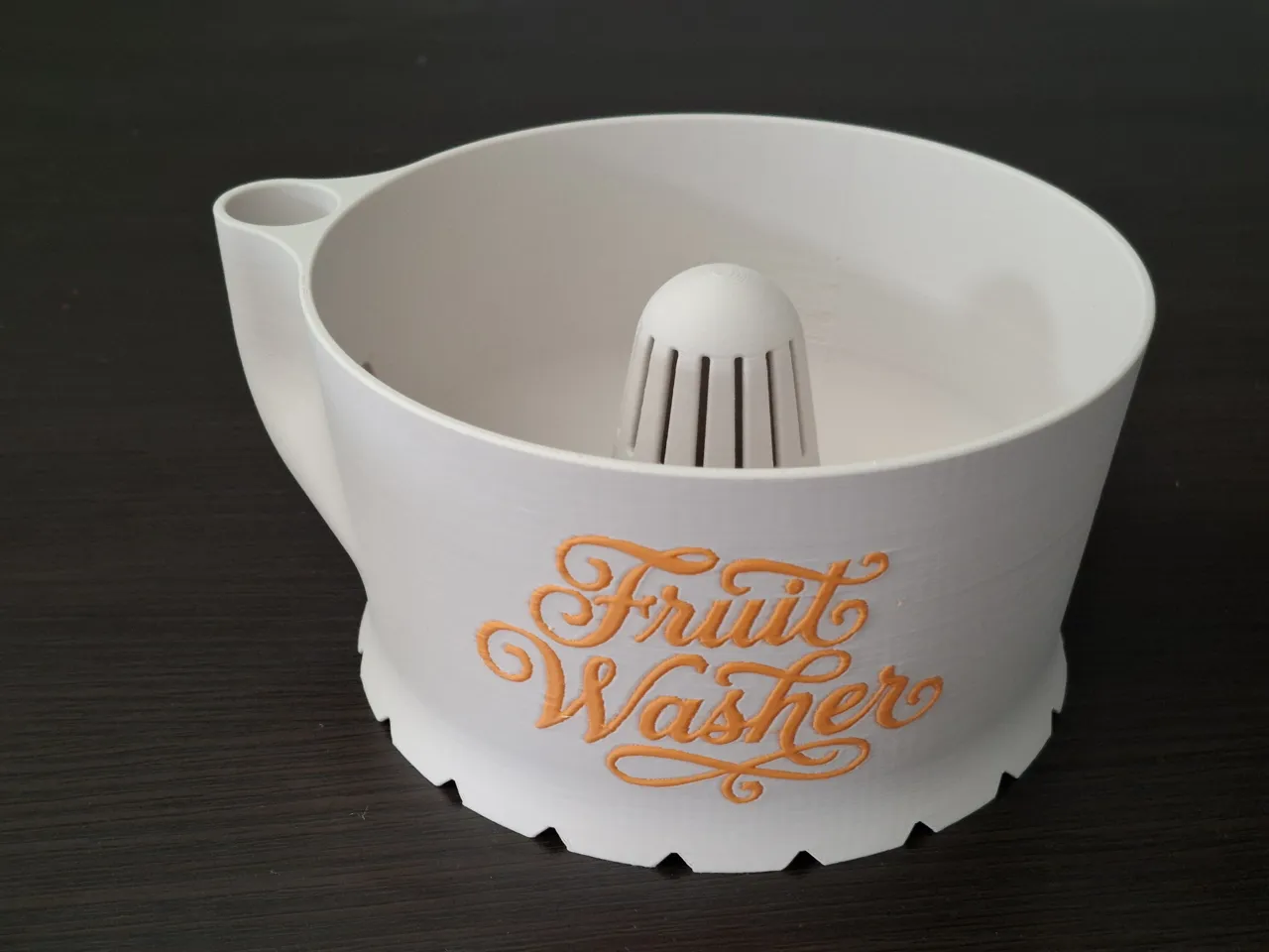NEW, fruit washer with relief, without supports view 2