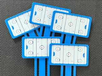 Mini ringette rink bookmark