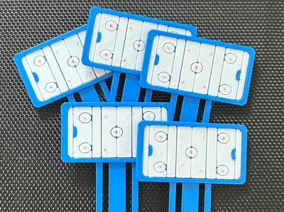 Mini ringette rink bookmark
