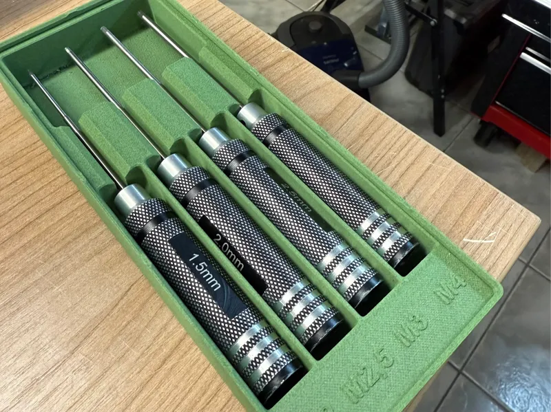 Gridfinity Holder for Hex Screwdriver Set
