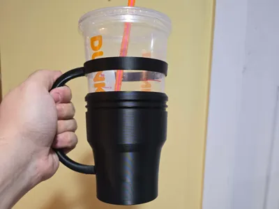 Dunkin Donuts Large Iced Cup Koozie with Handle