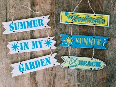 summer vibe - decorative signs