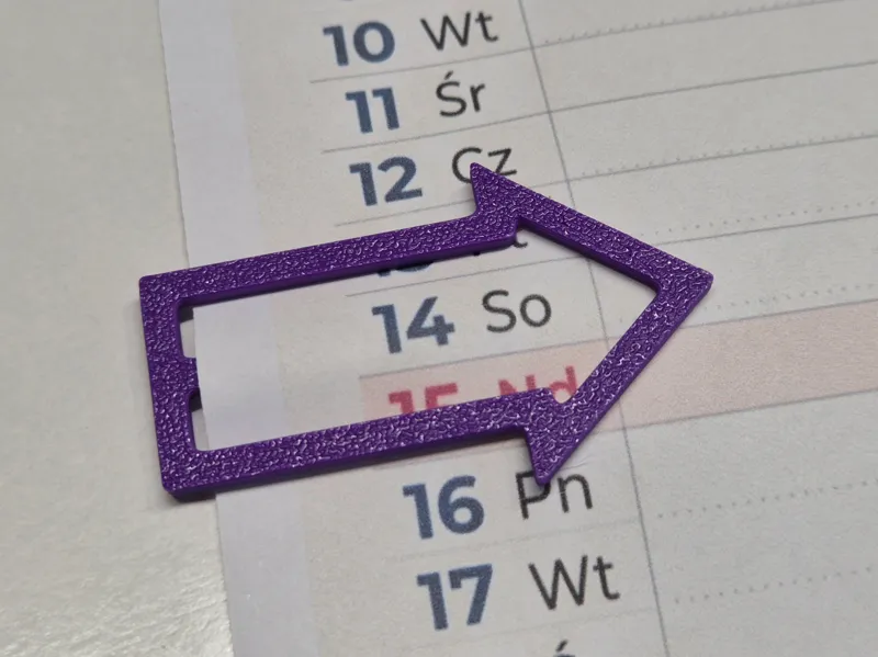 Arrow Paperclip Bookmark