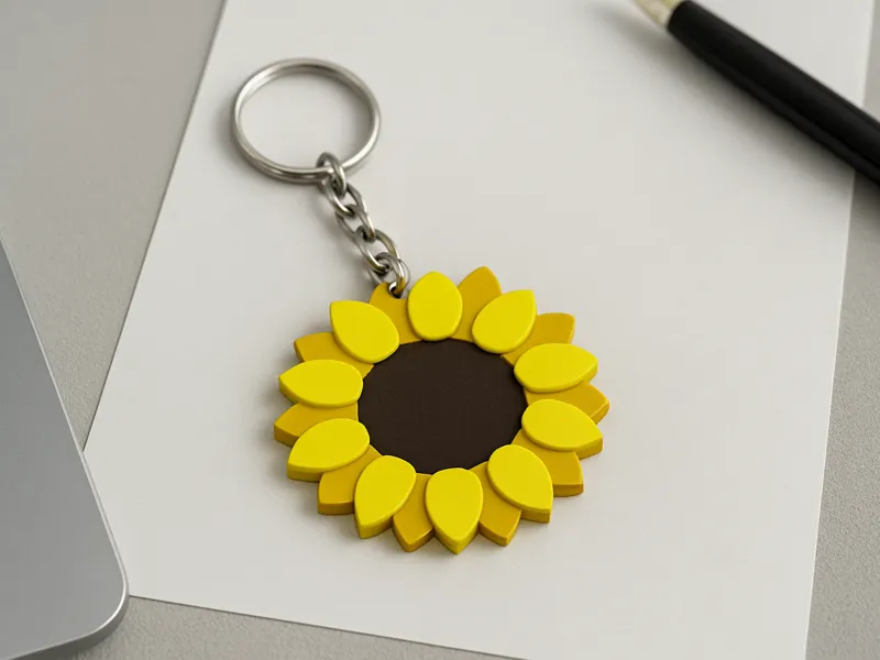 Sunflower NFC Keychain
