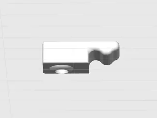 Shower Door Lock / Clip Fix (Custom Rail Catch)