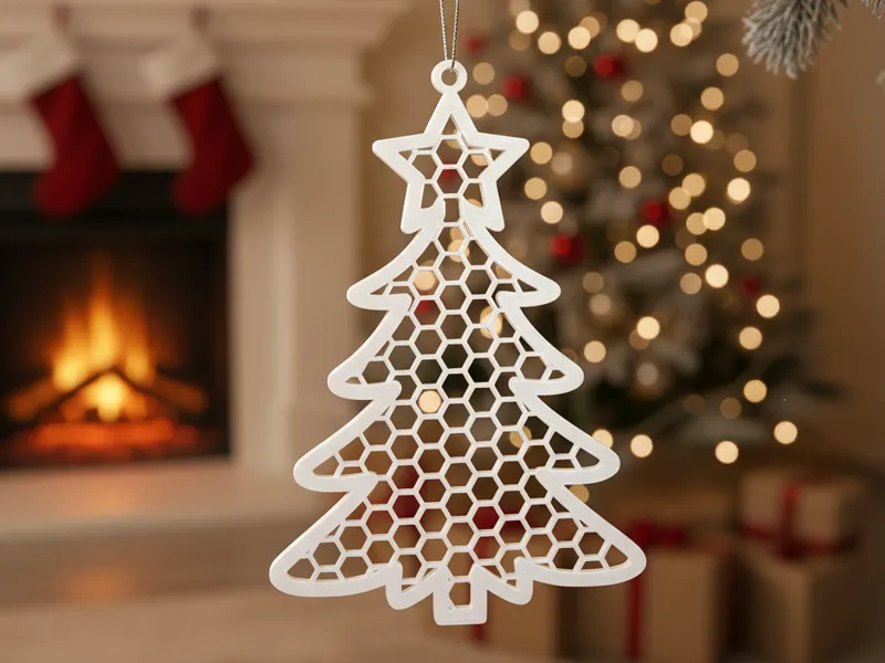 Honeycomb Christmas Tree Ornament